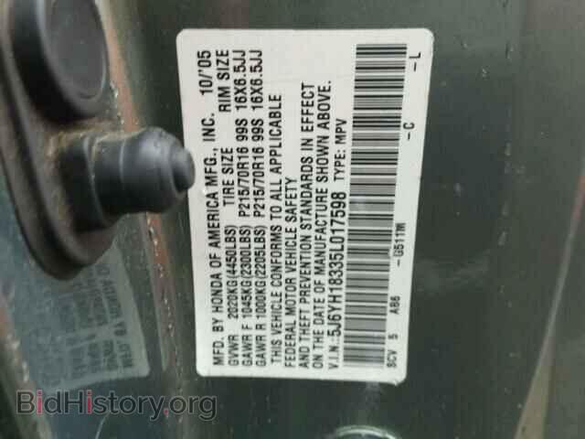 2005 HONDA ELEMENT - VIN: 5J6YH18335L017598 - Фото 10