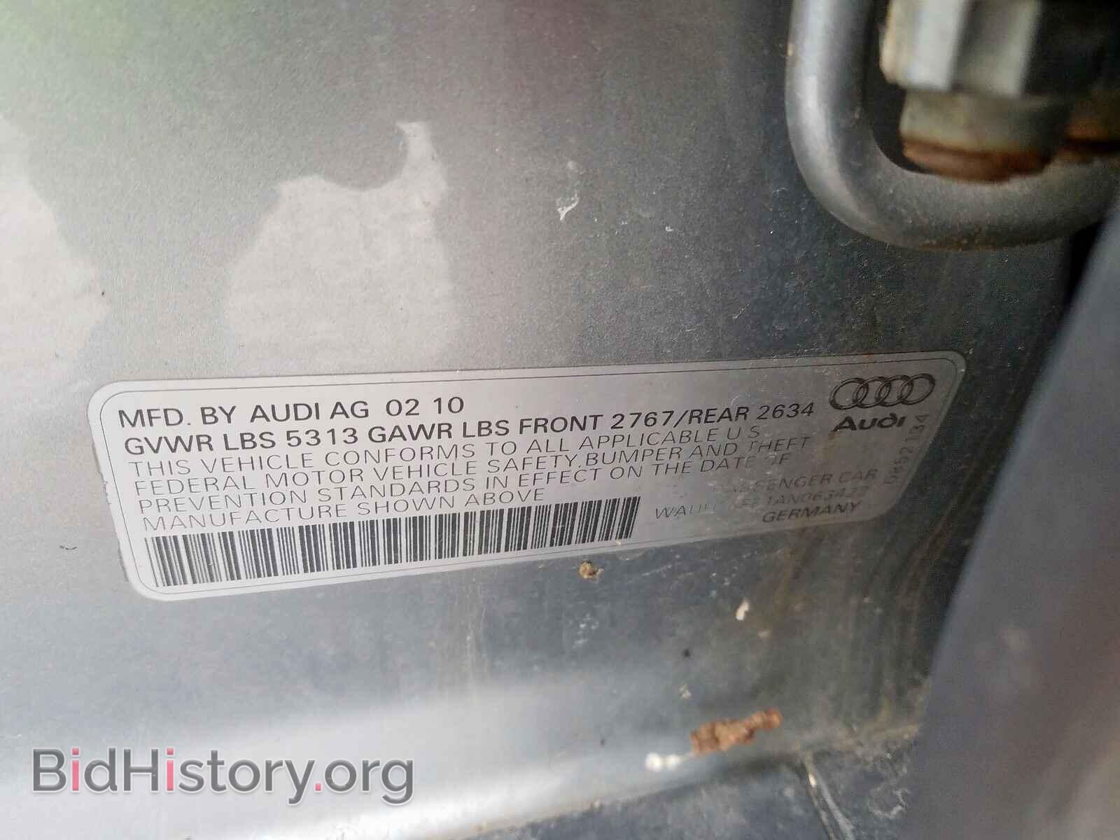 2010 AUDI A6 - VIN: WAUFGAFB1AN063422 - Фото 10