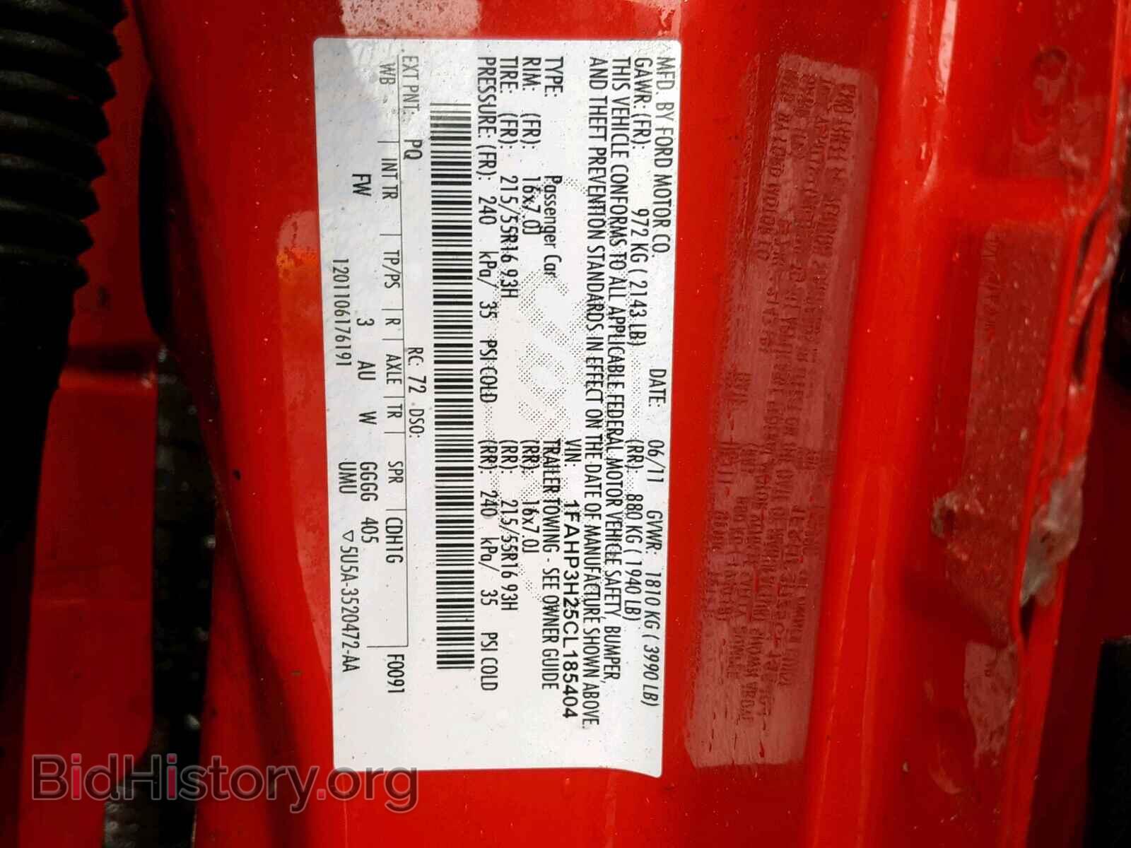 2012 FORD FOCUS - VIN: 1FAHP3H25CL185404 - Фото 10