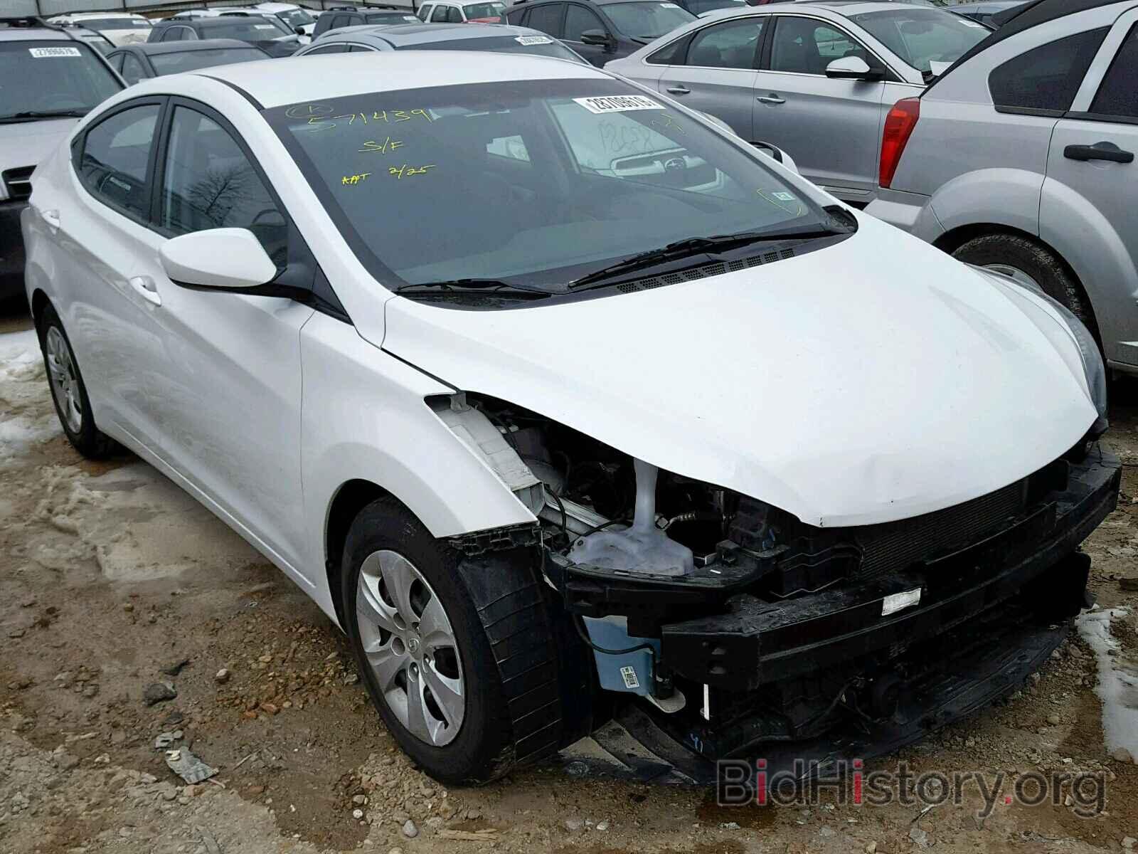 Фотография 5NPDH4AE0GH713313 - HYUNDAI ELANTRA 2016