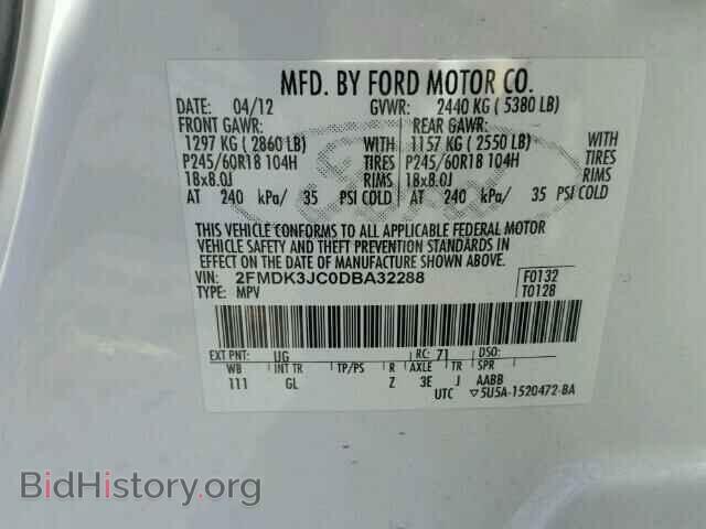 2013 FORD EDGE - VIN: 2FMDK3JC0DBA32288 - Photo 10
