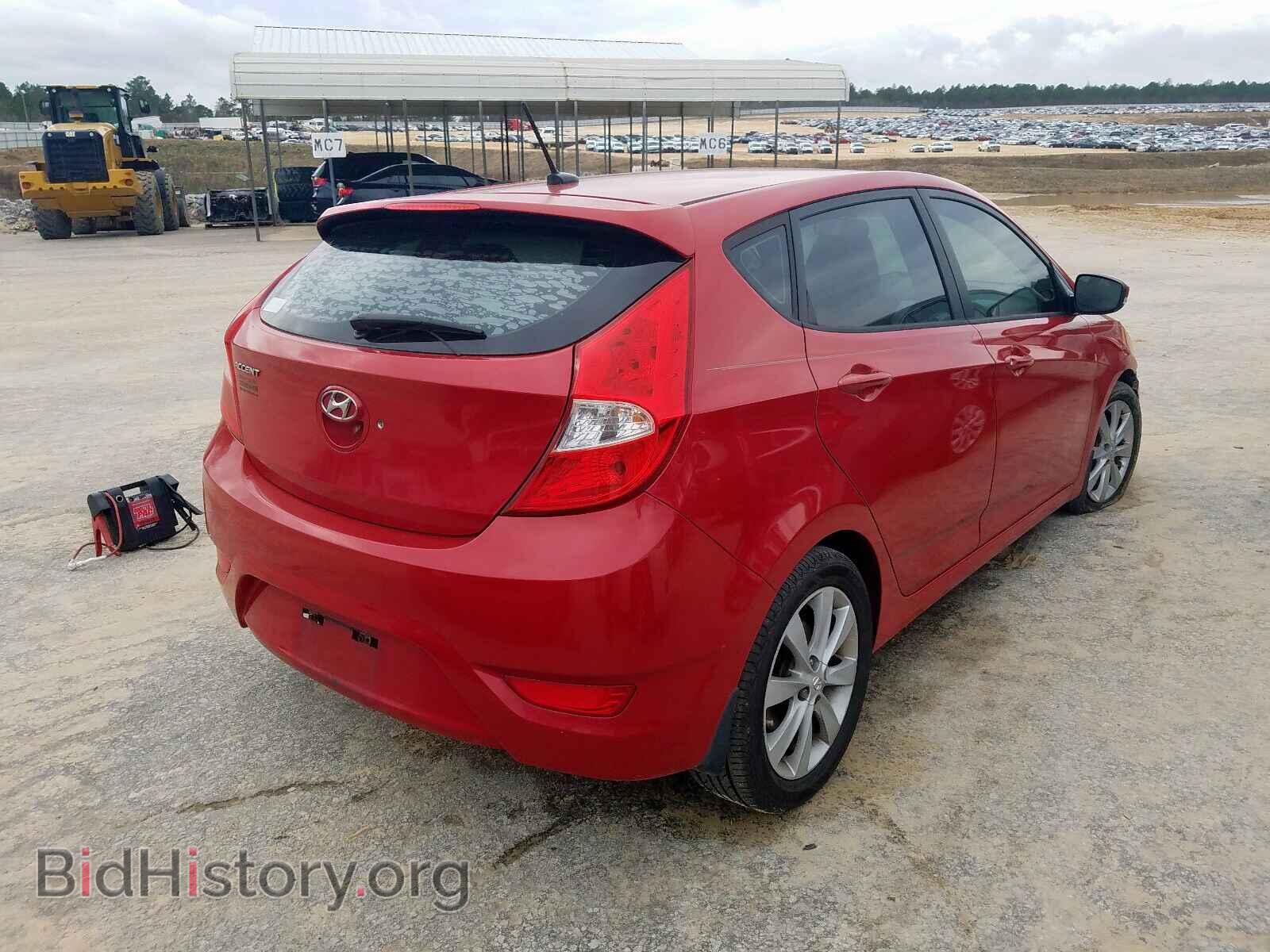 2014 HYUNDAI ACCENT - VIN: KMHCU5AE0EU173554 - Фото 4