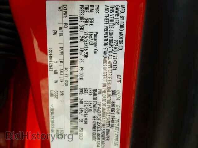 2014 FORD FOCUS - VIN: 1FADP3F2XEL408184 - Photo 10