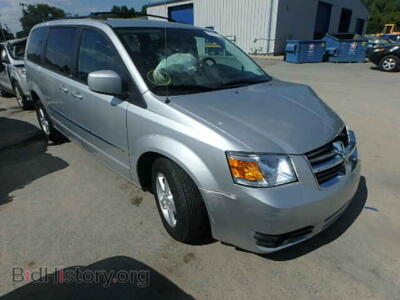 2010 Dodge CARAVAN Grand Cara, silver — VIN 2D4RN5D11AR196288, Copart