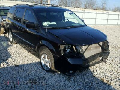 2010 Dodge CARAVAN Grand Cara, black — VIN 2D4RN5D17AR293897, Copart
