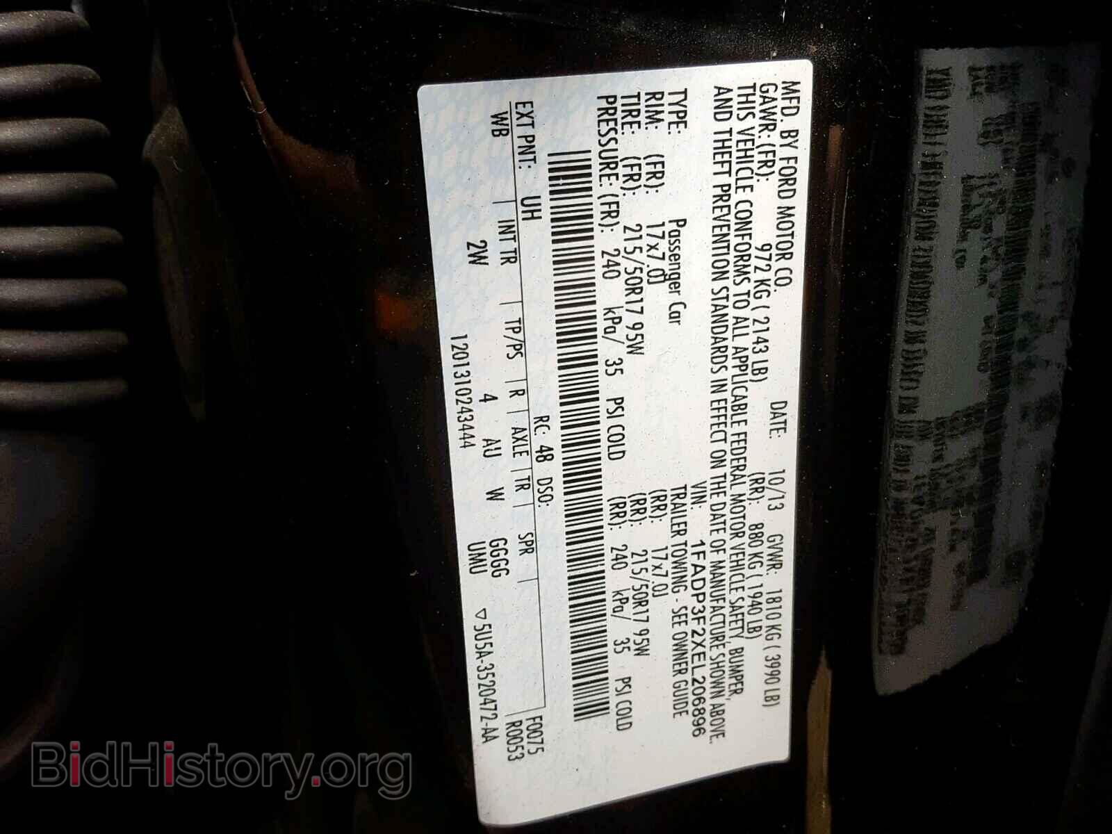 2014 FORD FOCUS SE - VIN: 1FADP3F2XEL206896 - Фото 10