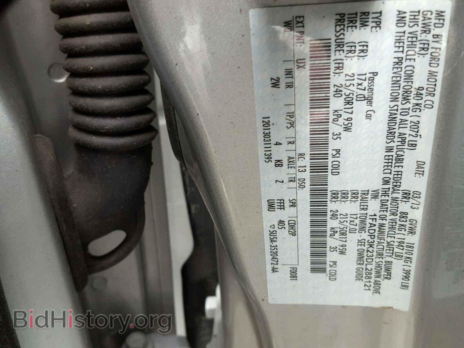 2013 FORD FOCUS - VIN: 1FADP3K23DL288121 - Photo 10