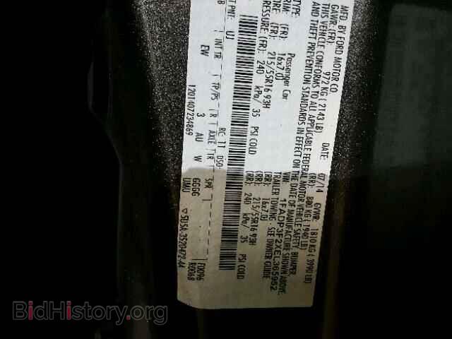 2014 FORD FOCUS - VIN: 1FADP3F2XEL365952 - Фото 10