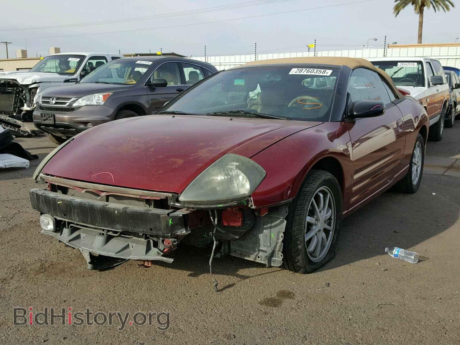 2001 MITSUBISHI ECLIPSE - VIN: 4A3AE45G81E228171 - Фото 2