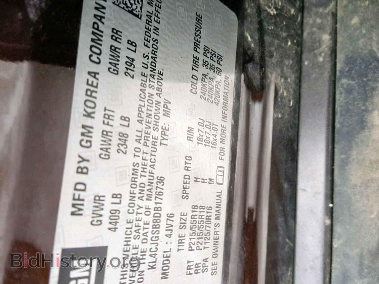 2013 BUICK ENCORE - VIN: KL4CJGSB8DB176736 - Photo 10