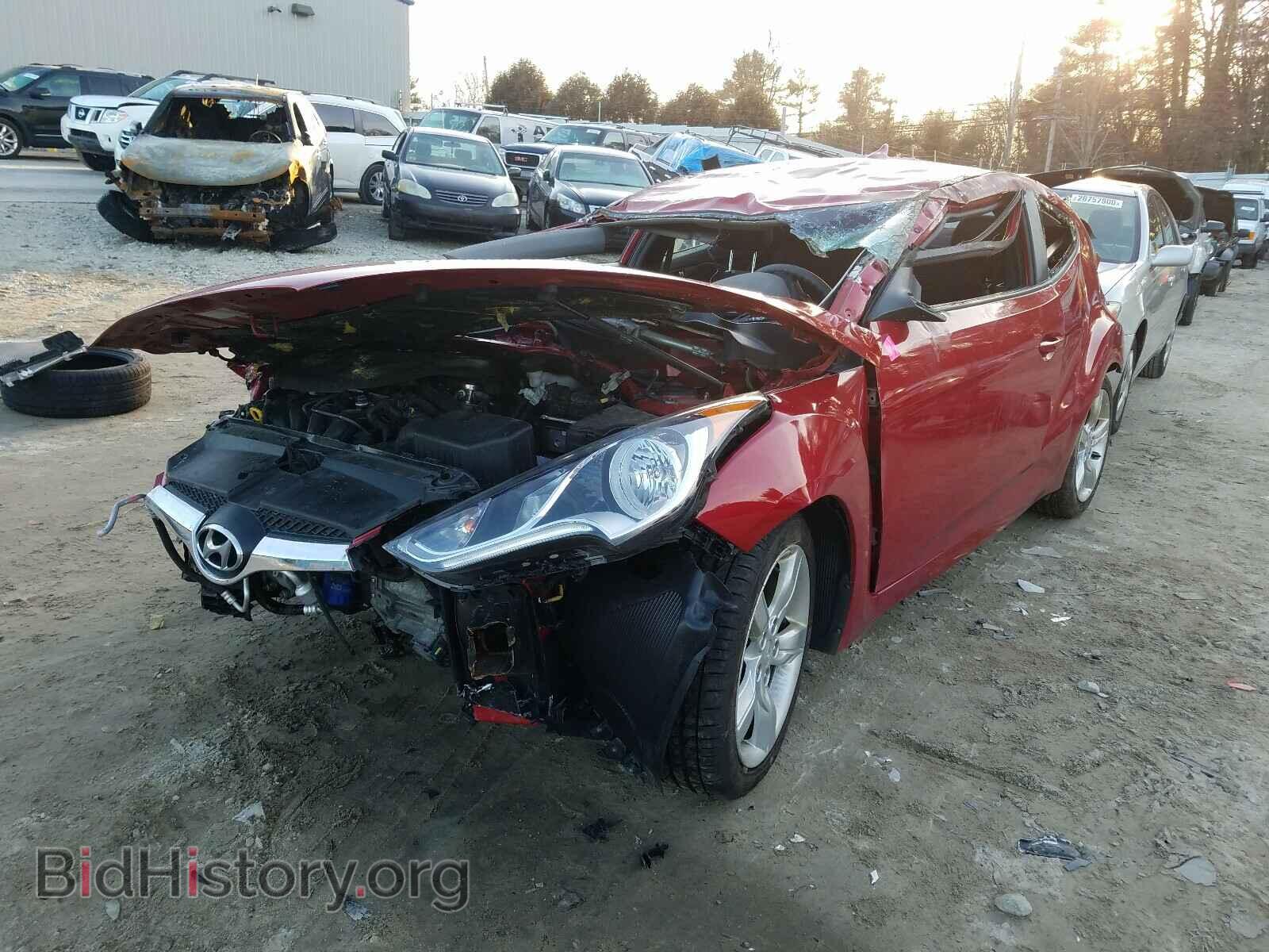 2014 HYUNDAI VELOSTER - VIN: KMHTC6AD7EU217145 - Фото 2