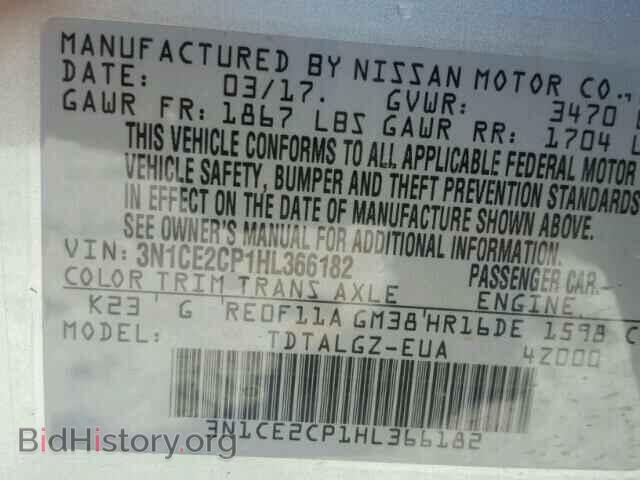2017 NISSAN VERSA - VIN: 3N1CE2CP1HL366182 - Photo 10
