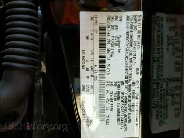2015 FORD FOCUS - VIN: 1FADP3K25FL241272 - Фото 10