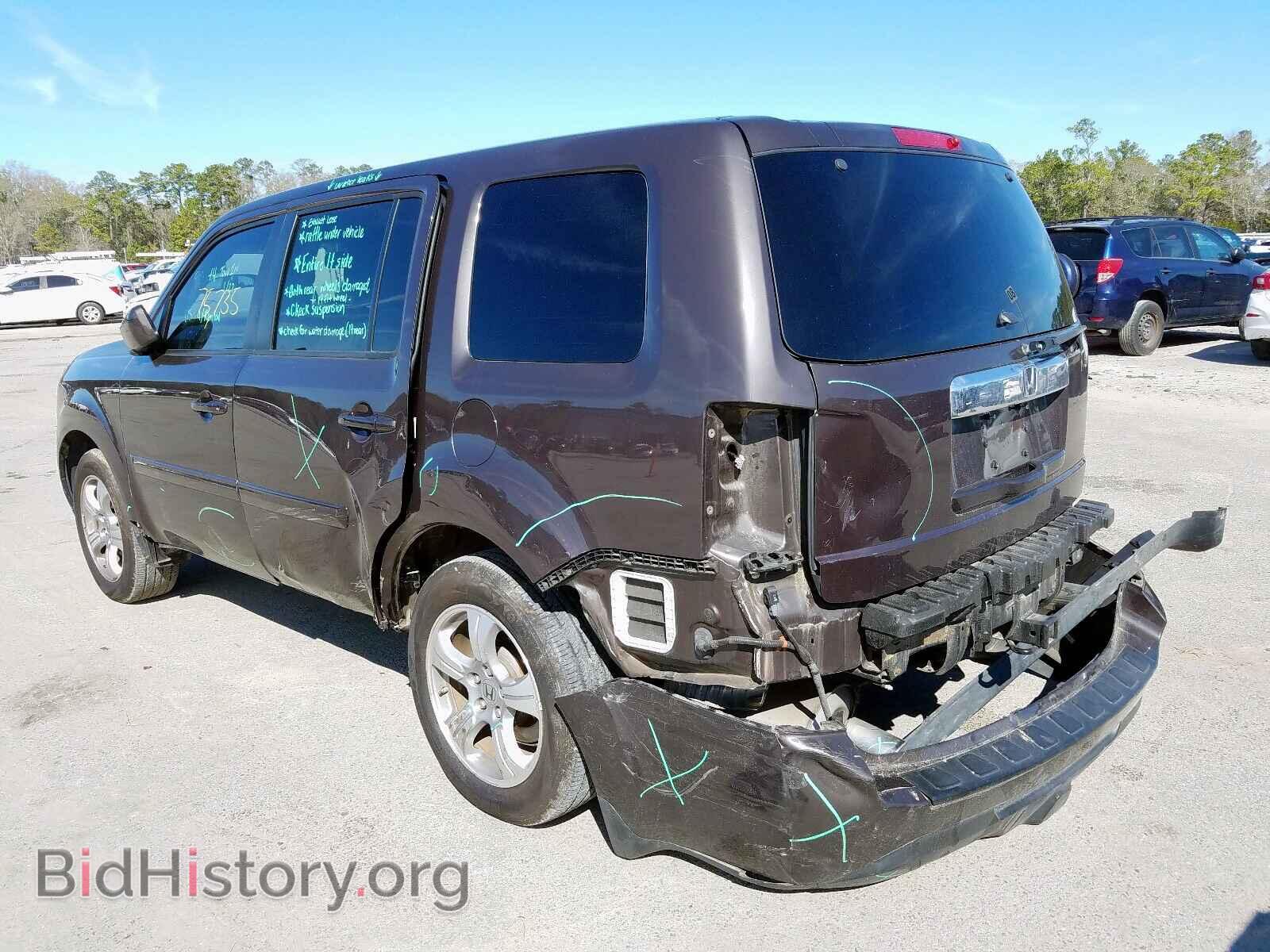 2013 HONDA PILOT - VIN: 5FNYF4H71DB051783 - Фото 3
