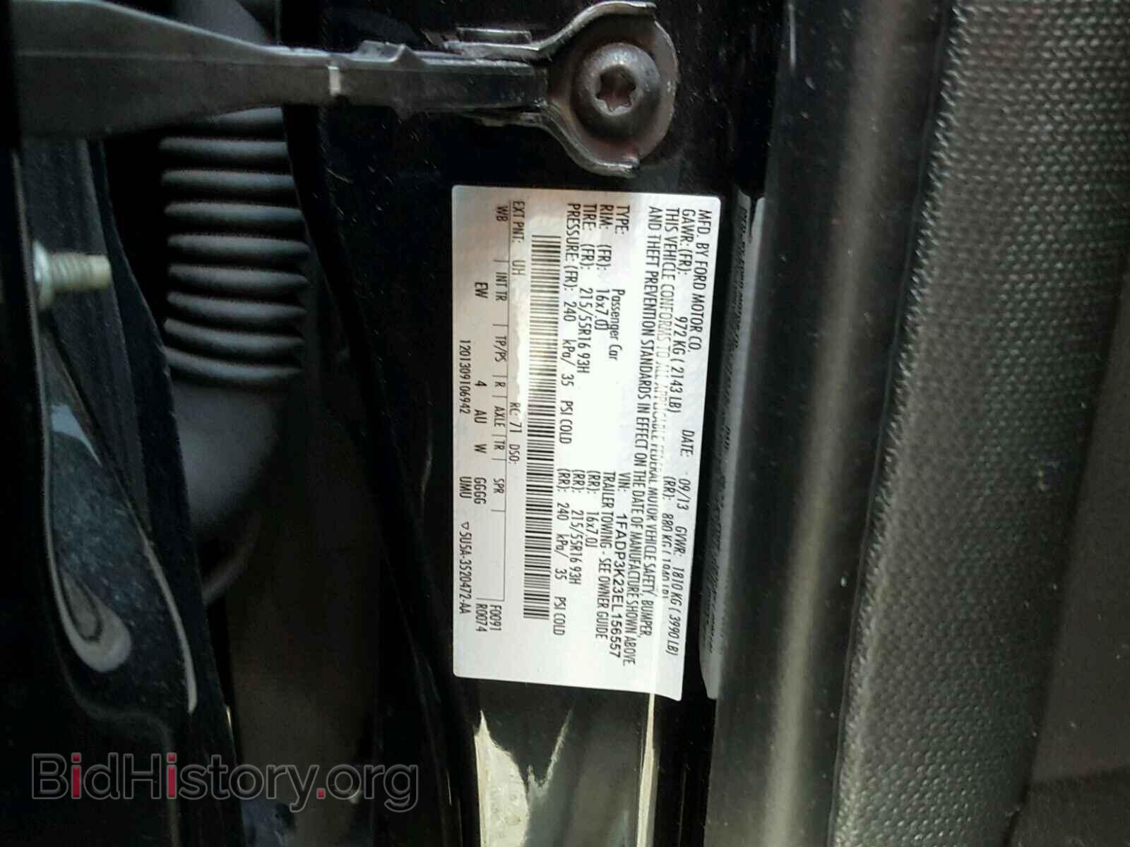 2014 FORD FOCUS - VIN: 1FADP3K23EL156557 - Фото 10