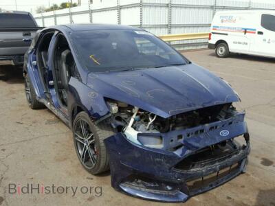 2017 Ford FOCUS Focus ST, синий — VIN 1FADP3L92HL292887, Copart