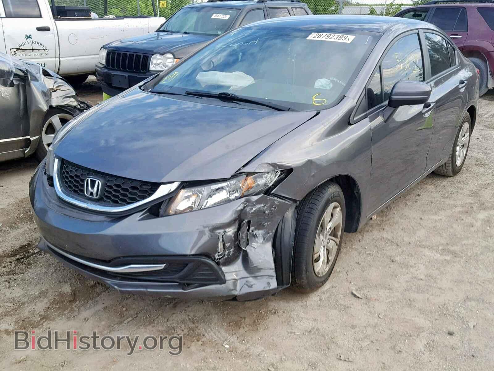 2014 HONDA CIVIC LX - VIN: 19XFB2F57EE036138 - Фото 2