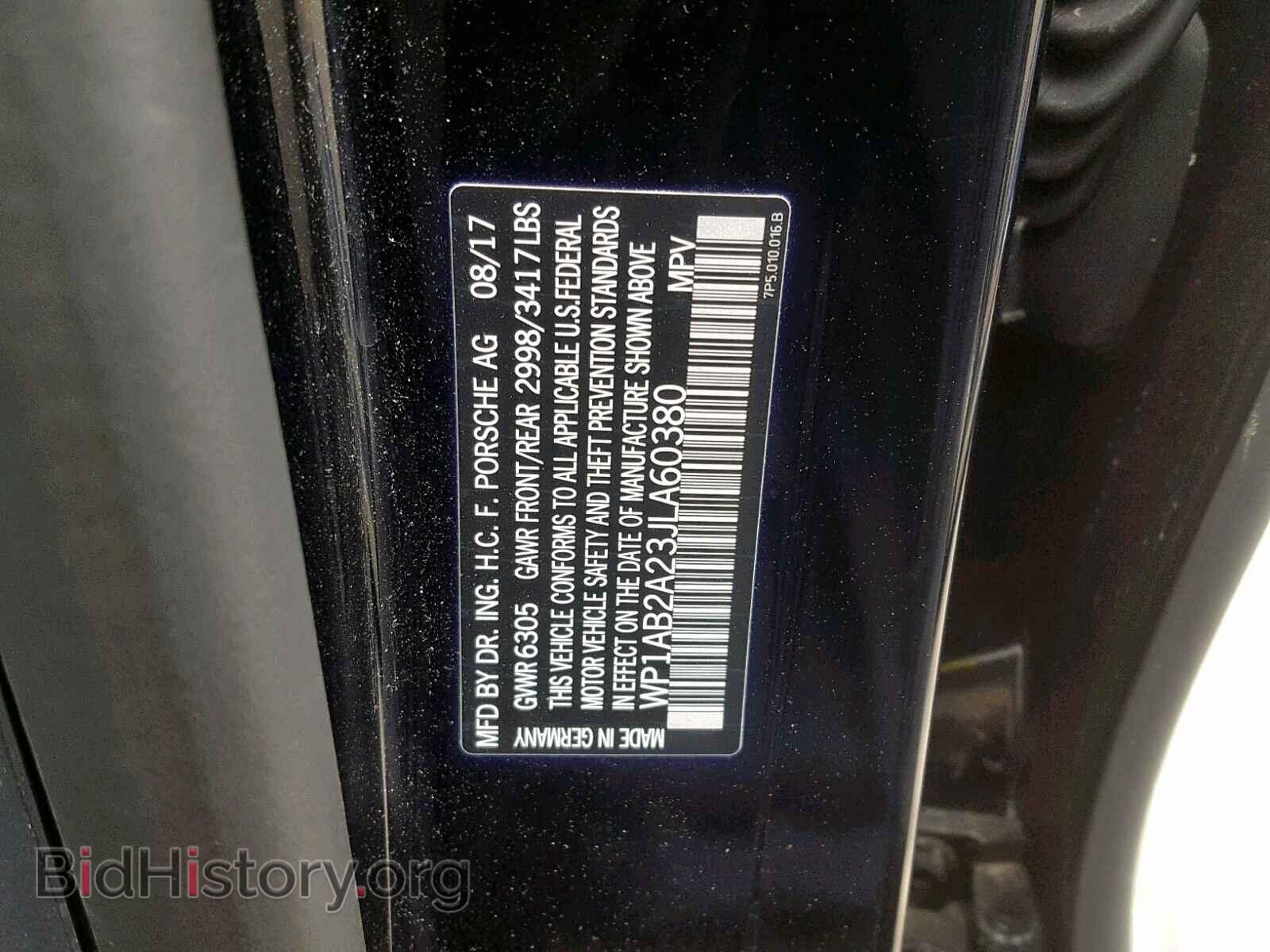 2018 PORSCHE CAYENNE S - VIN: WP1AB2A23JLA60380 - Фото 10