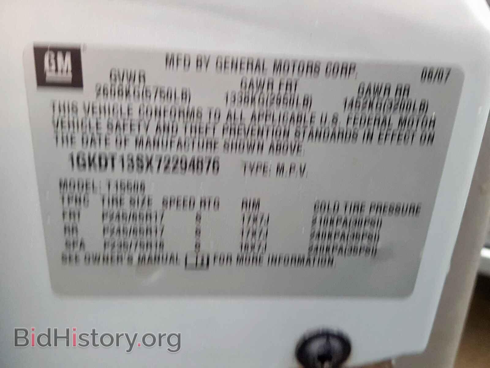 2007 GMC ENVOY - VIN: 1GKDT13SX72294876 - Фото 10