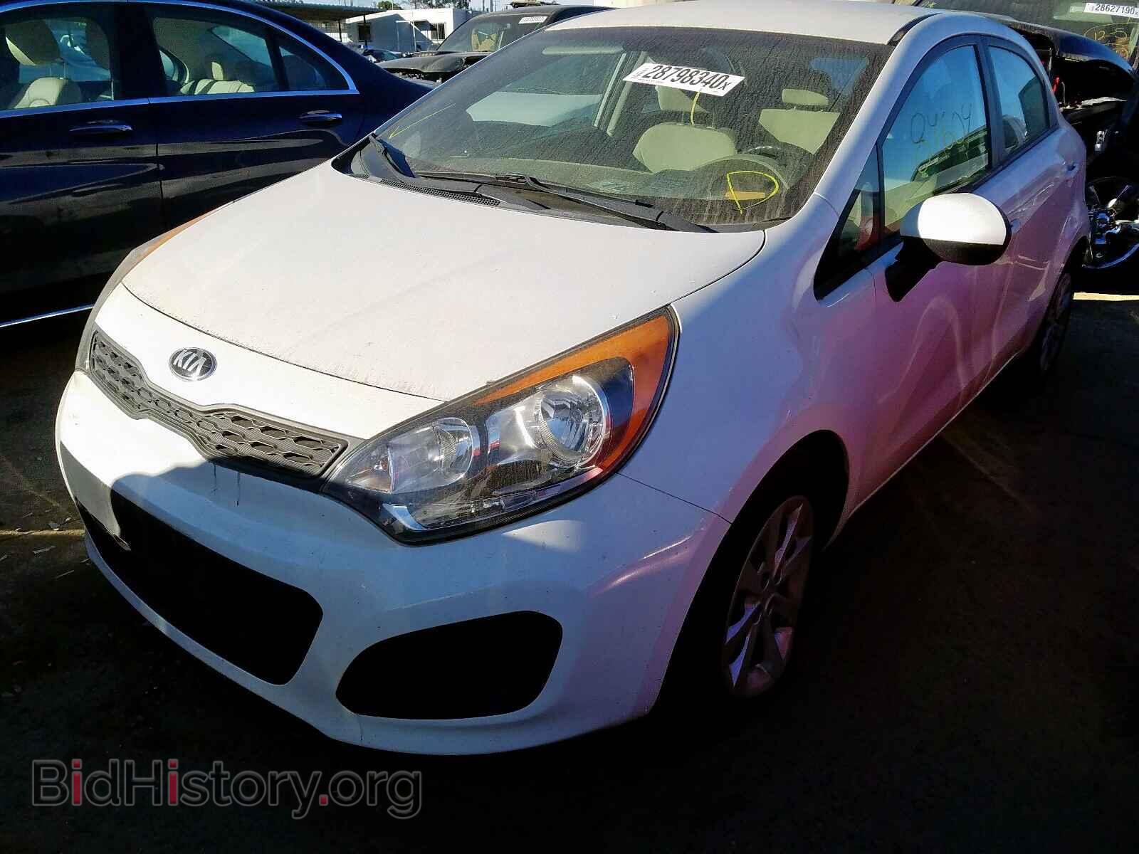 2013 KIA RIO - VIN: KNADM5A37D6285114 - Фото 2