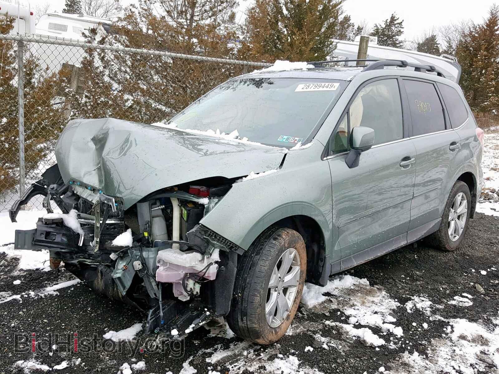 2014 SUBARU FORESTER - VIN: JF2SJAHC2EH486332 - Фото 2