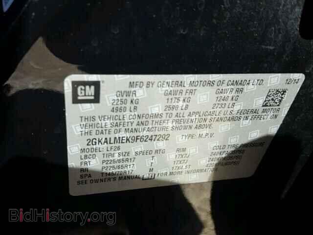 2015 GMC TERRAIN - VIN: 2GKALMEK9F6247292 - Фото 10
