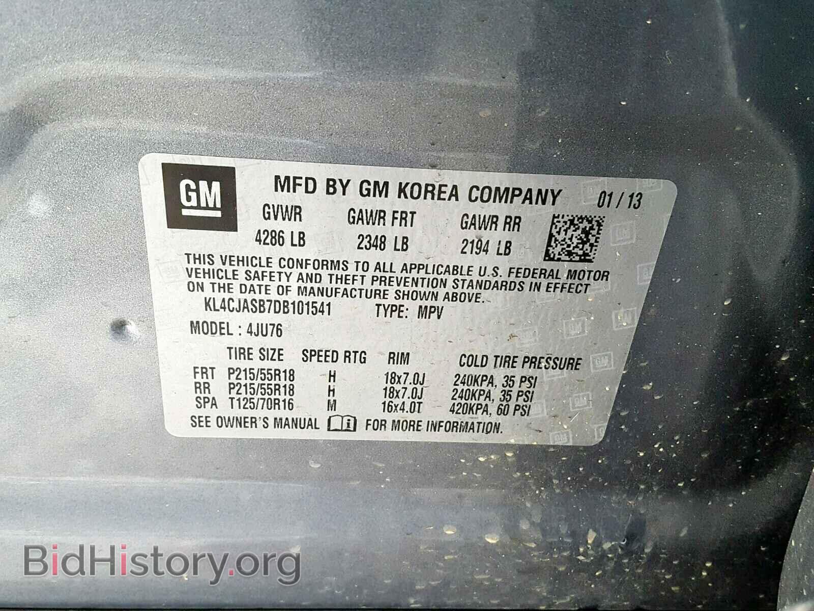 2013 BUICK ENCORE - VIN: KL4CJASB7DB101541 - Photo 10