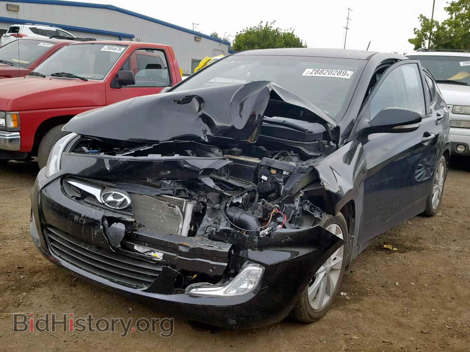 2014 HYUNDAI ACCENT - VIN: KMHCU5AE1EU184353 - Фото 2