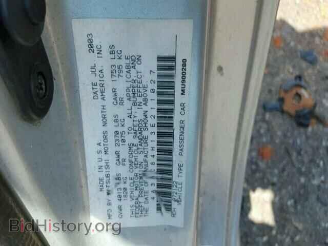 2003 MITSUBISHI ECLIPSE - VIN: 4A3AC84H13E211027 - Photo 10