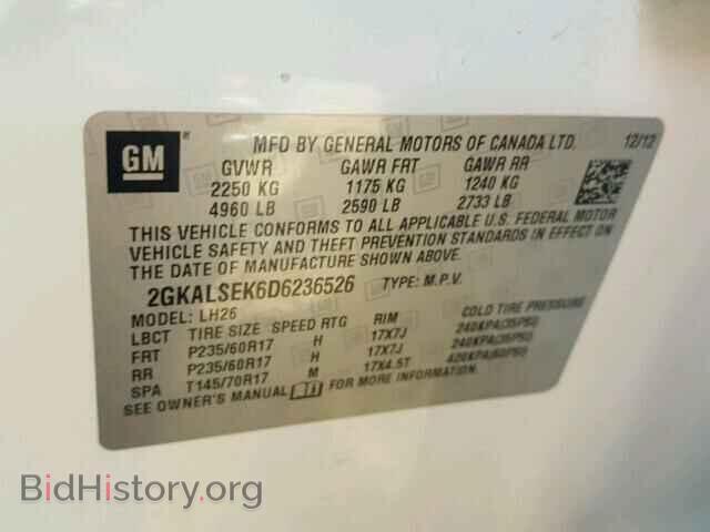 2013 GMC TERRAIN - VIN: 2GKALSEK6D6236526 - Photo 10