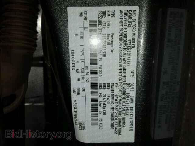 2013 FORD FOCUS - VIN: 1FADP3F21DL373422 - Photo 10