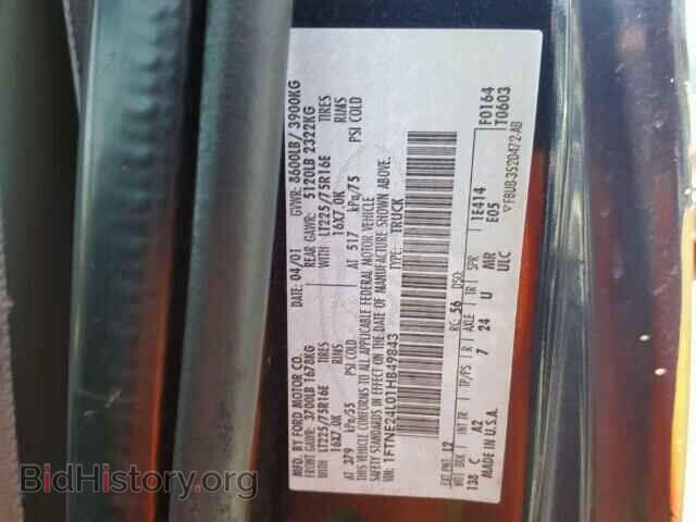 2001 FORD ECONOLINE - VIN: 1FTNE24L01HB49843 - Photo 10