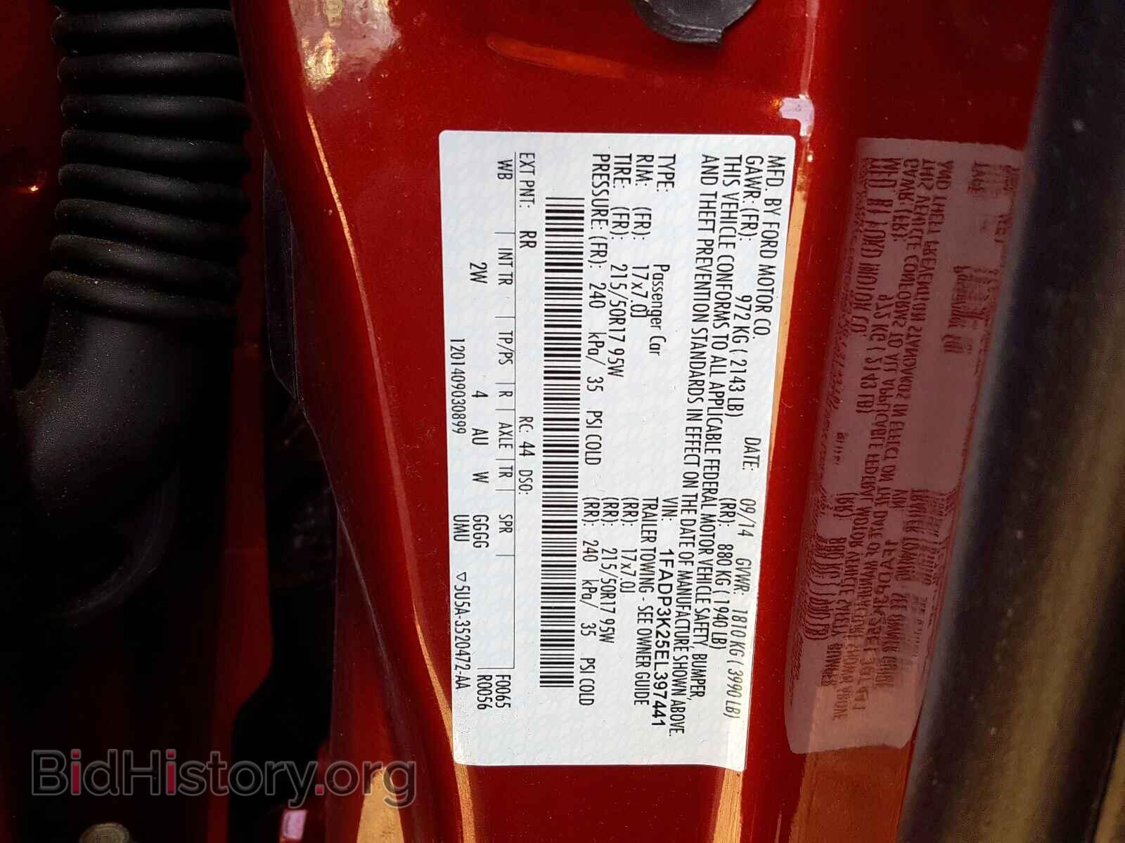 2014 FORD FOCUS - VIN: 1FADP3K25EL397441 - Photo 10