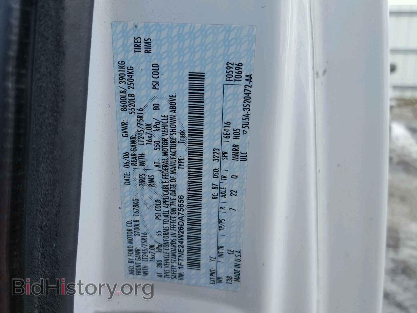 2006 FORD ECONOLINE - VIN: 1FTNE24W26DA75656 - Photo 10