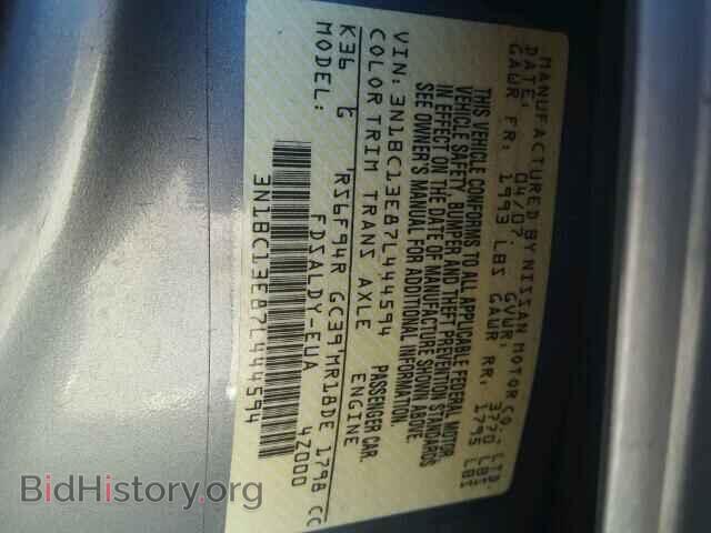 2007 NISSAN VERSA - VIN: 3N1BC13E87L444594 - Фото 10