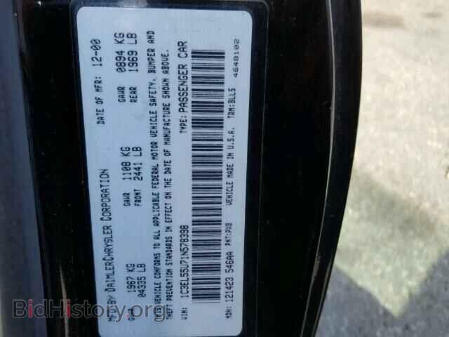 2001 CHRYSLER SEBRING - VIN: 1C3EL55U71N578398 - Фото 10