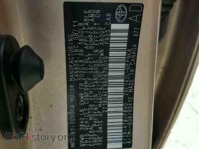 2011 TOYOTA COROLLA - VIN: 2T1BU4EEXBC676019 - Photo 10