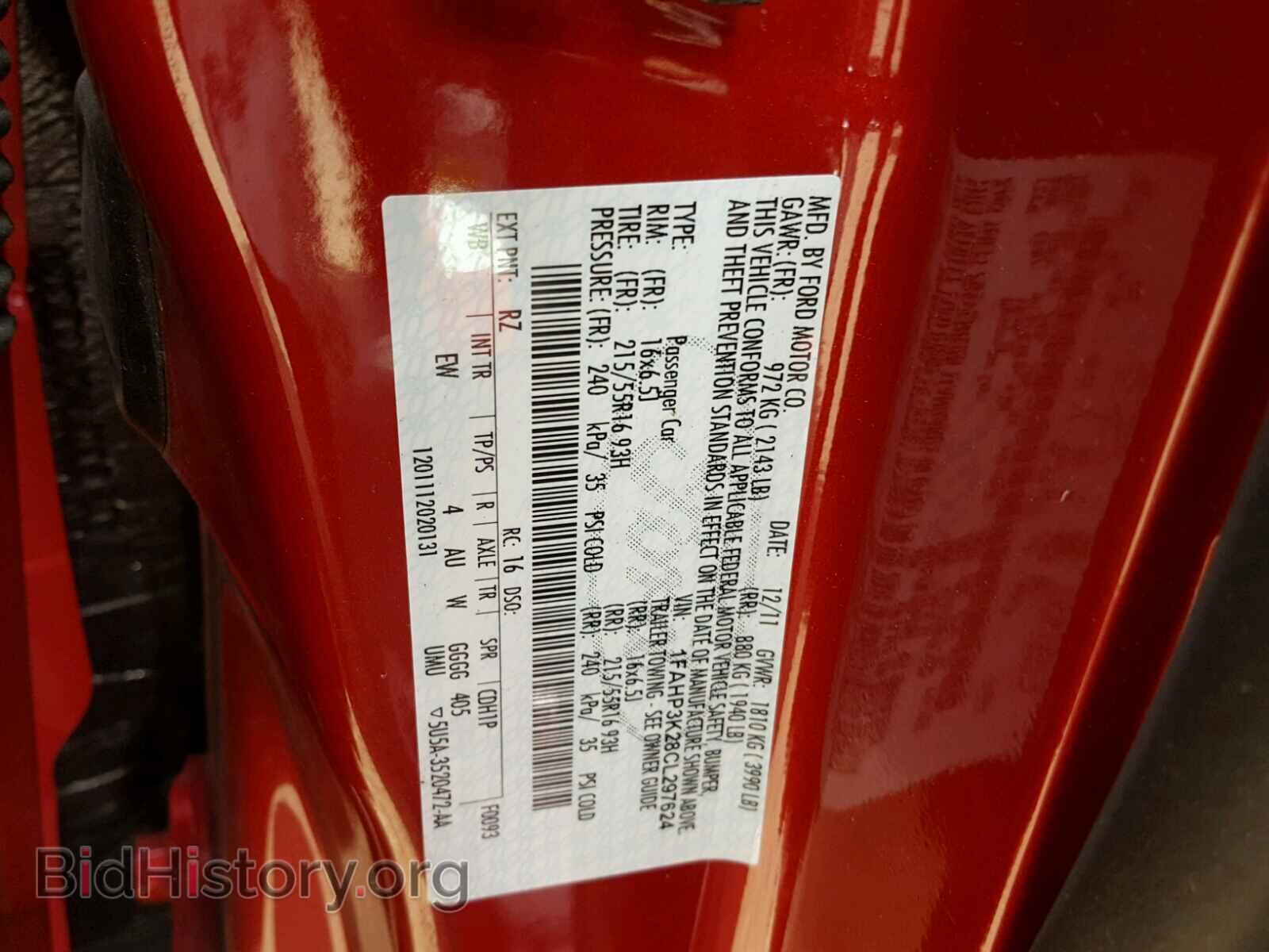 2012 FORD FOCUS - VIN: 1FAHP3K28CL297624 - Photo 10