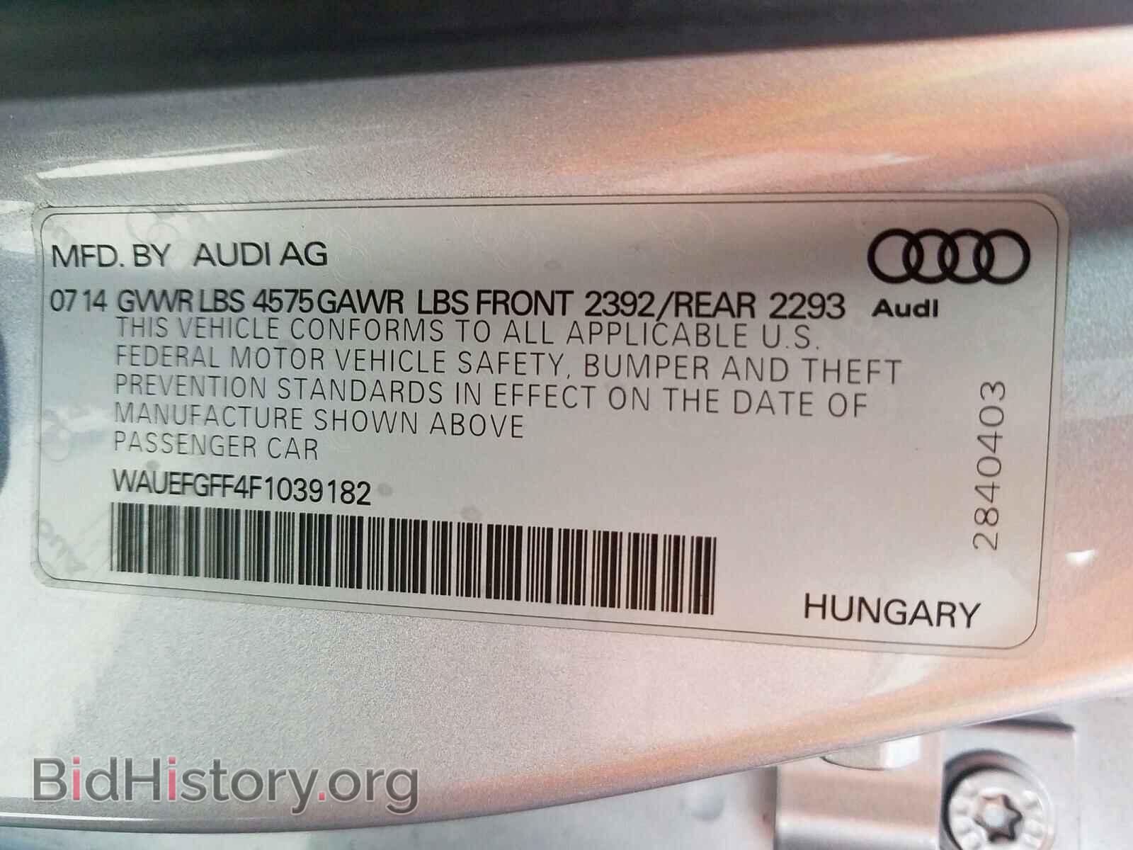 2015 AUDI A3 - VIN: WAUEFGFF4F1039182 - Фото 10