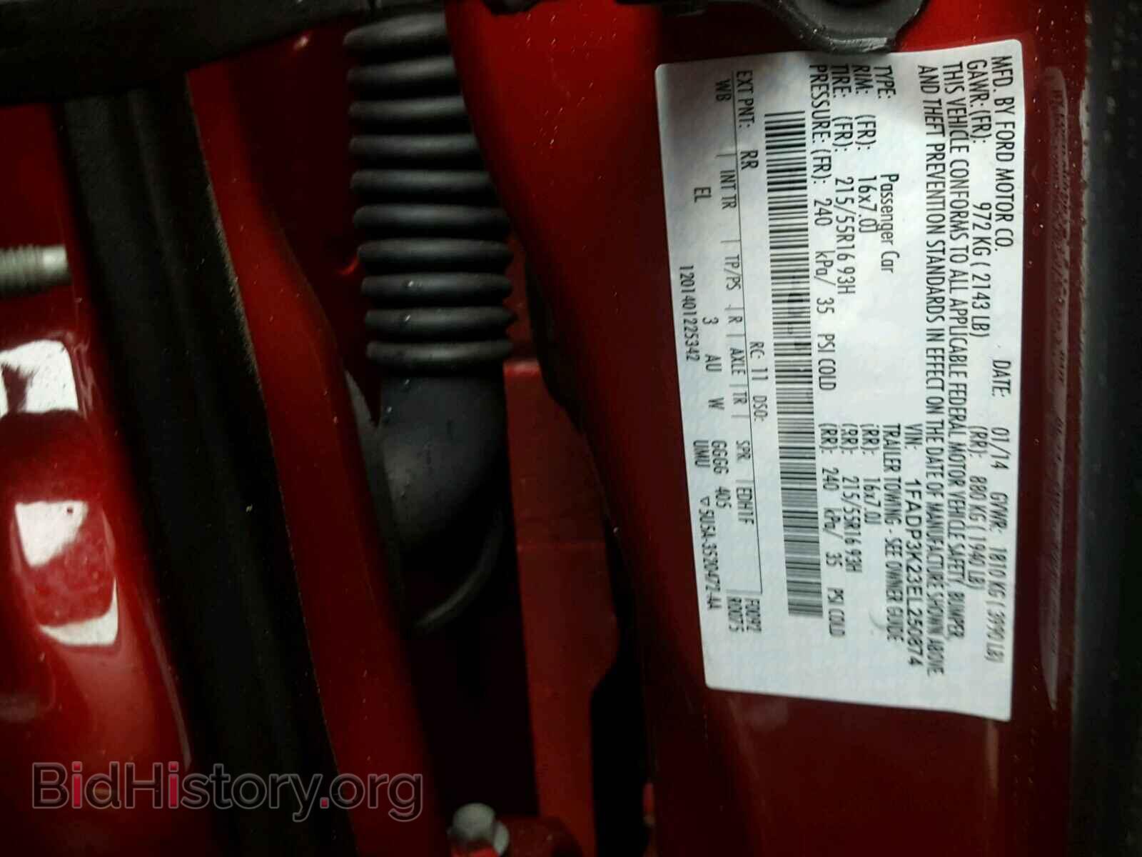 2014 FORD FOCUS - VIN: 1FADP3K23EL250874 - Photo 10