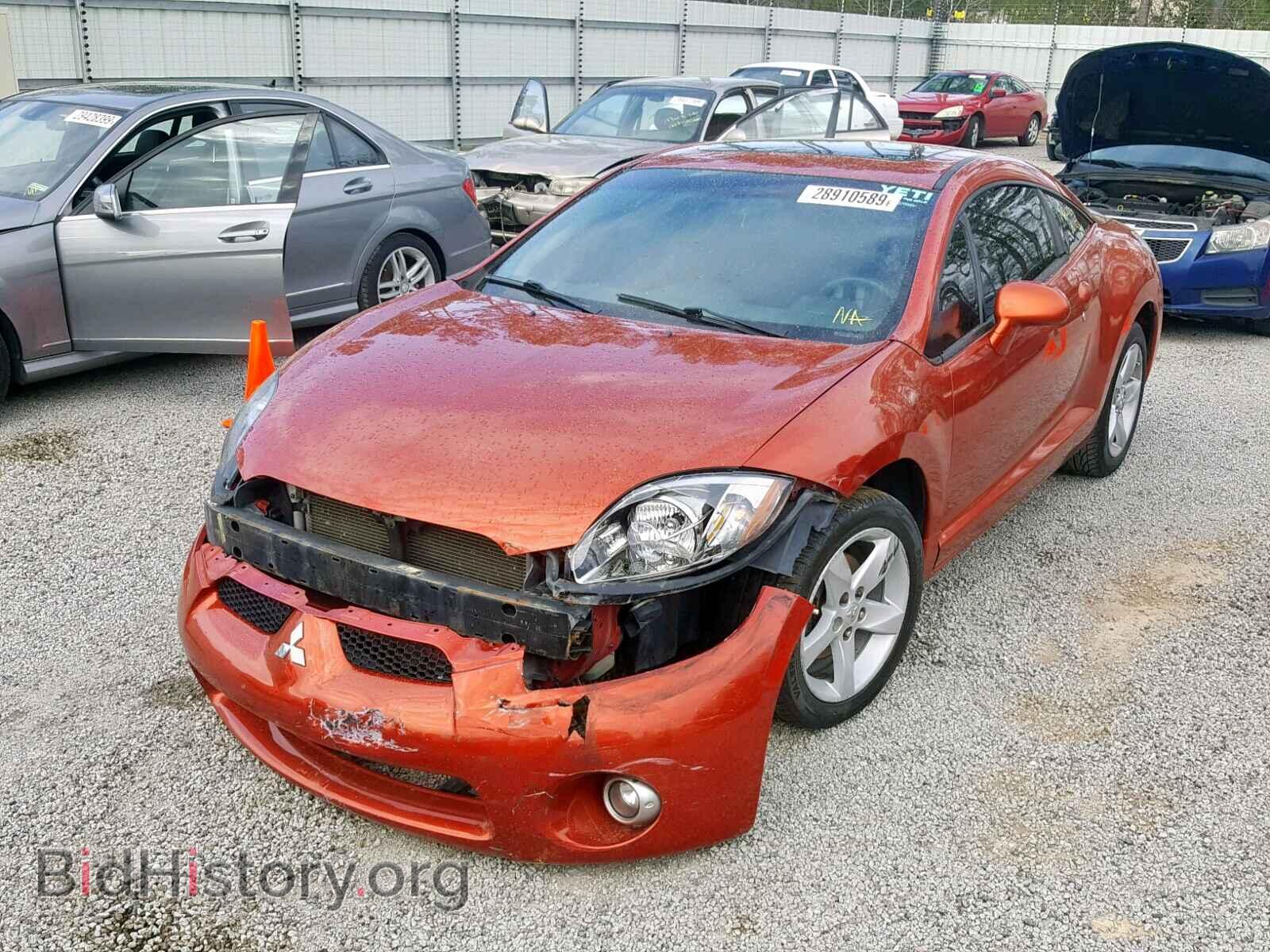 2007 MITSUBISHI ECLIPSE - VIN: 4A3AK34T47E041424 - Фото 2