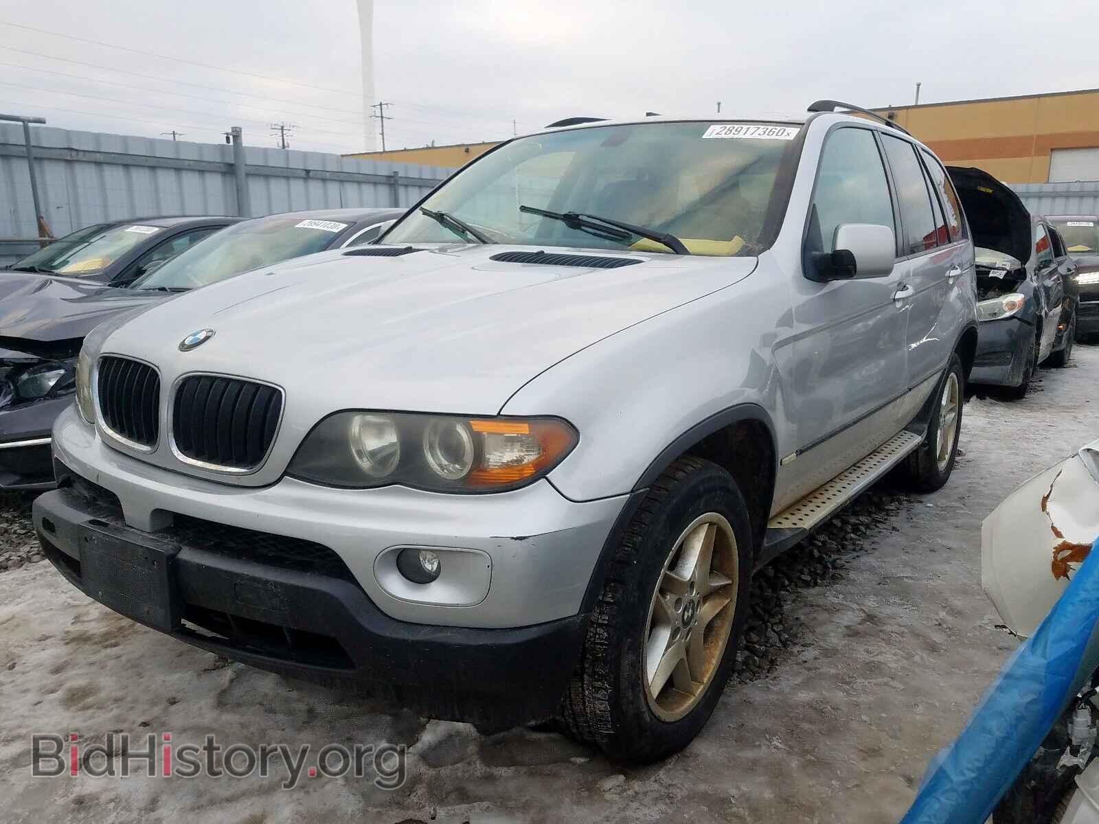 2005 BMW X5 - VIN: 5UXFA13535LY02454 - Фото 2