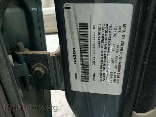 2003 VOLVO S80 - VIN: YV1TS92D331311300 - Фото 10