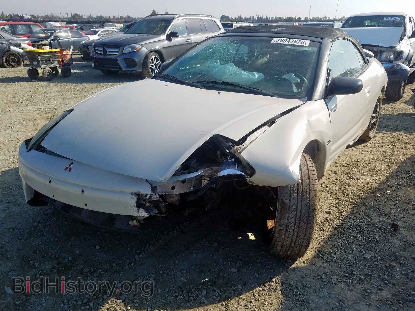 2001 MITSUBISHI ECLIPSE - VIN: 4A3AE85H41E212405 - Фото 2