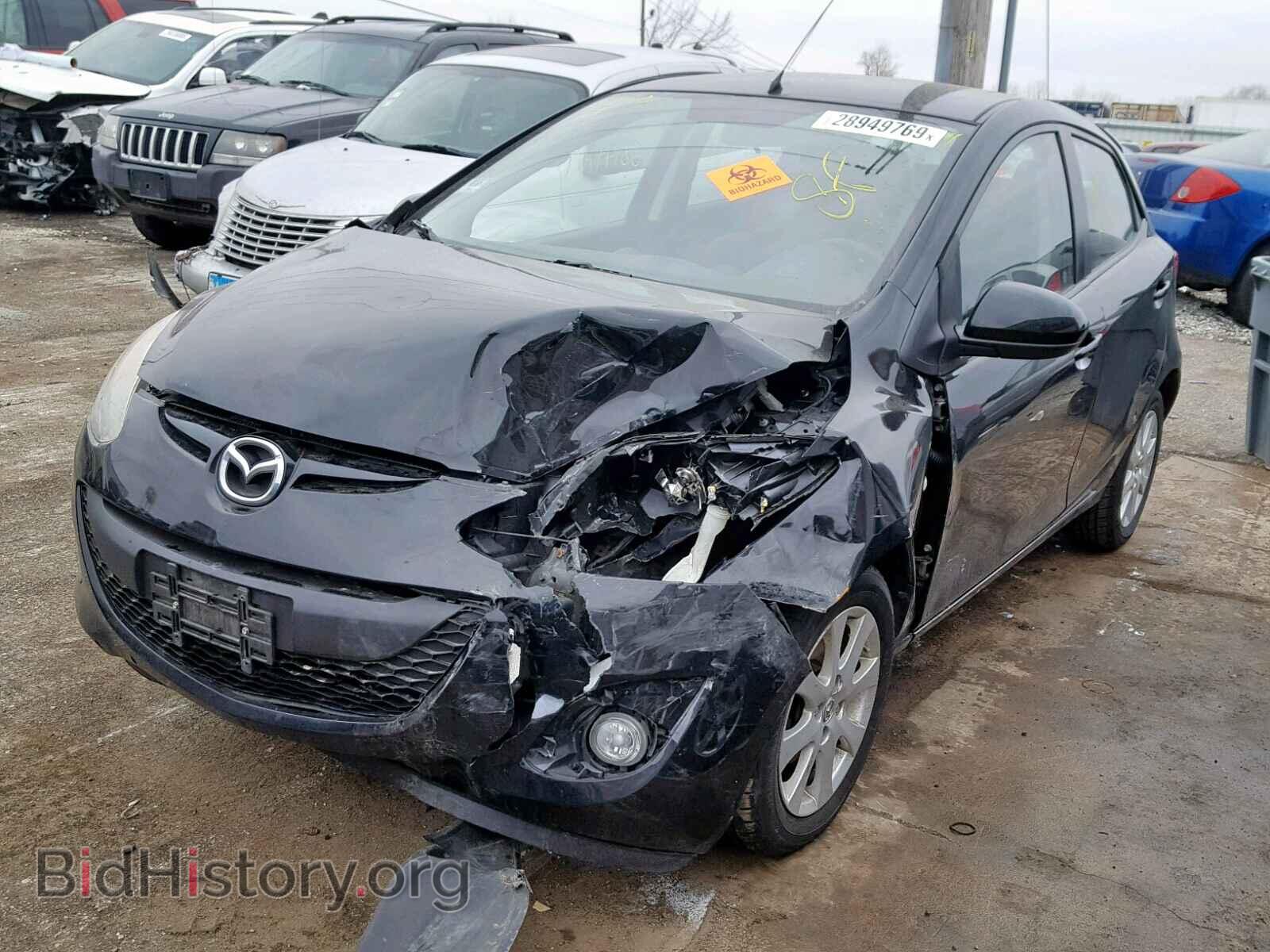2011 MAZDA 2 - VIN: JM1DE1HYXB0123343 - Фото 2