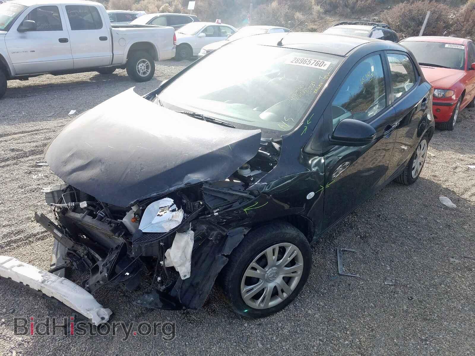 2014 MAZDA 2 - VIN: JM1DE1KZ8E0186740 - Фото 2