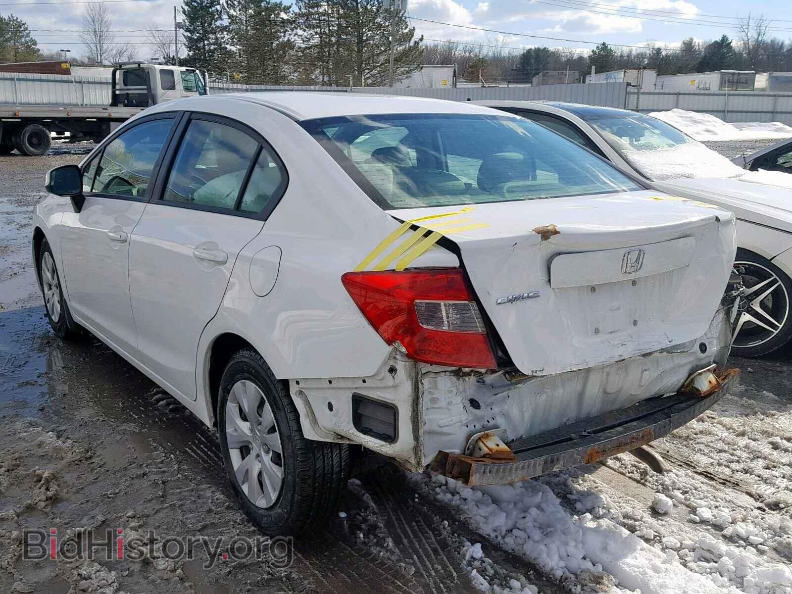 2012 HONDA CIVIC LX - VIN: 2HGFB2F55CH592497 - Фото 3
