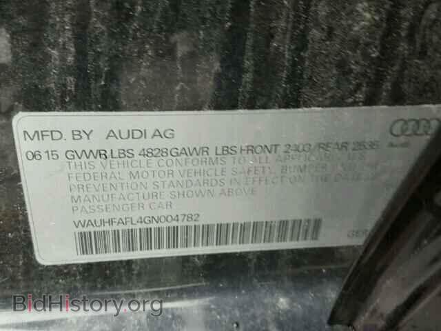 2016 AUDI A4 - VIN: WAUHFAFL4GN004782 - Фото 10