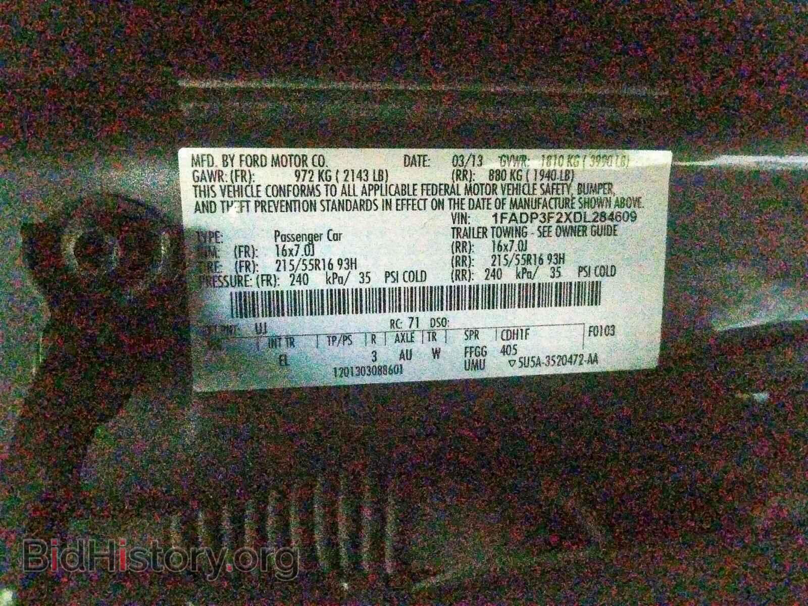 2013 FORD FOCUS - VIN: 1FADP3F2XDL284609 - Photo 10