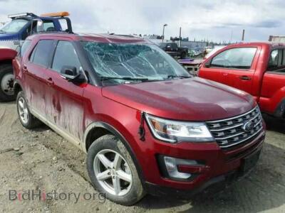 2016 Ford EXPLORER EXPLORER X, красный — VIN 1FM5K8D8XGGC88590, Copart